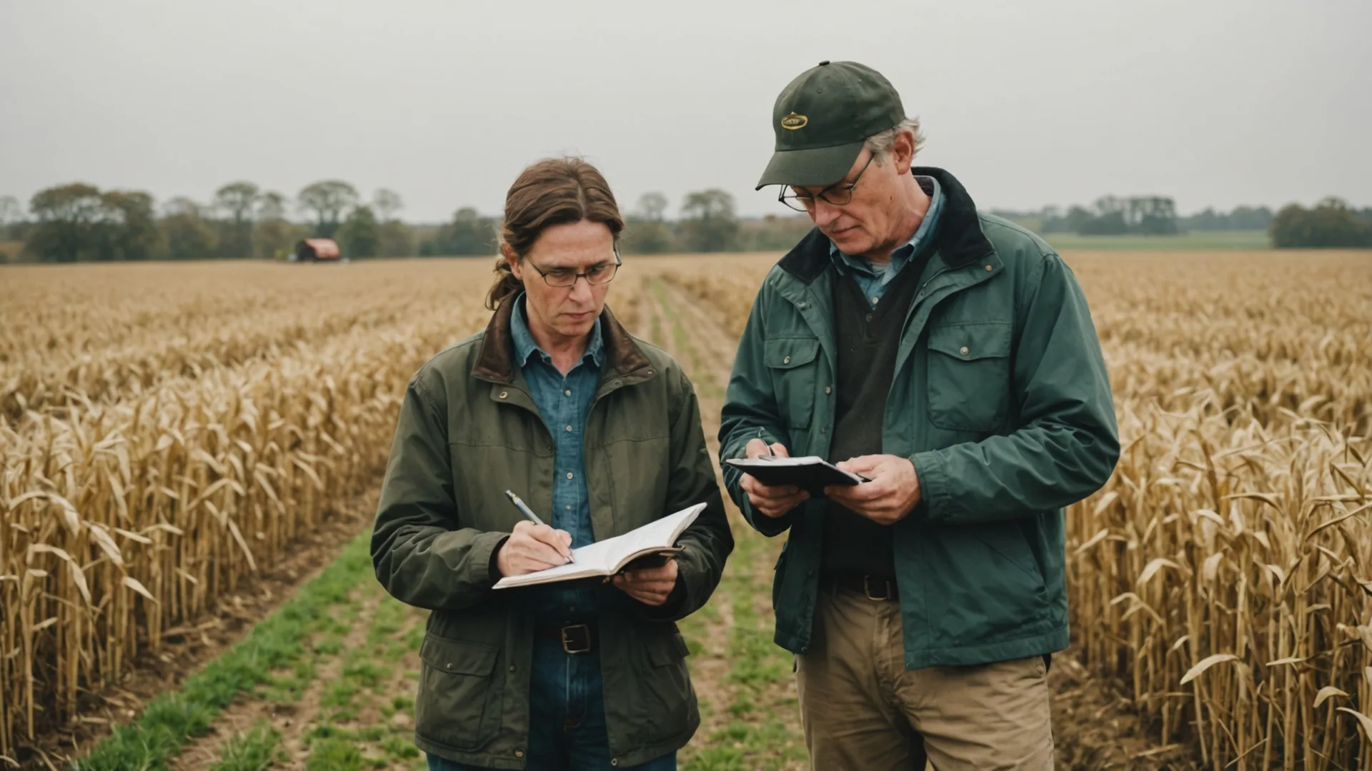 Agronomist collaboration notes on field map